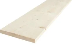 Kledning rektangulær ubehandlet 16x123 mm gran klasse 1