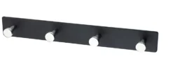 Knaggrekke 1368-4 sort/krom sb serie 1368 skjult innfesting