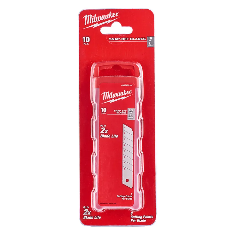 Knivblad brekk-av 18mm 10p milwaukee