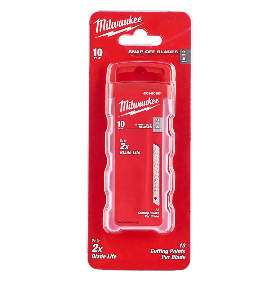 Knivblad brekk-av 9mm 10p milwaukee