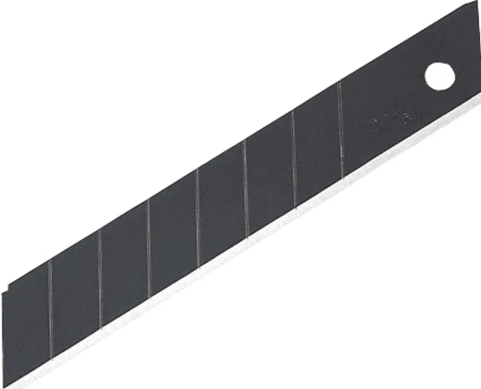 Knivblad 18 mm 10 stk sort