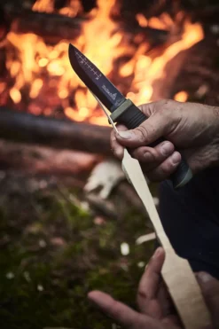 Kniv friluft ok4 gummigrep med tekstilhylse hultafors
