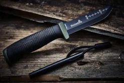 Kniv friluft ok4 gummigrep med tekstilhylse hultafors
