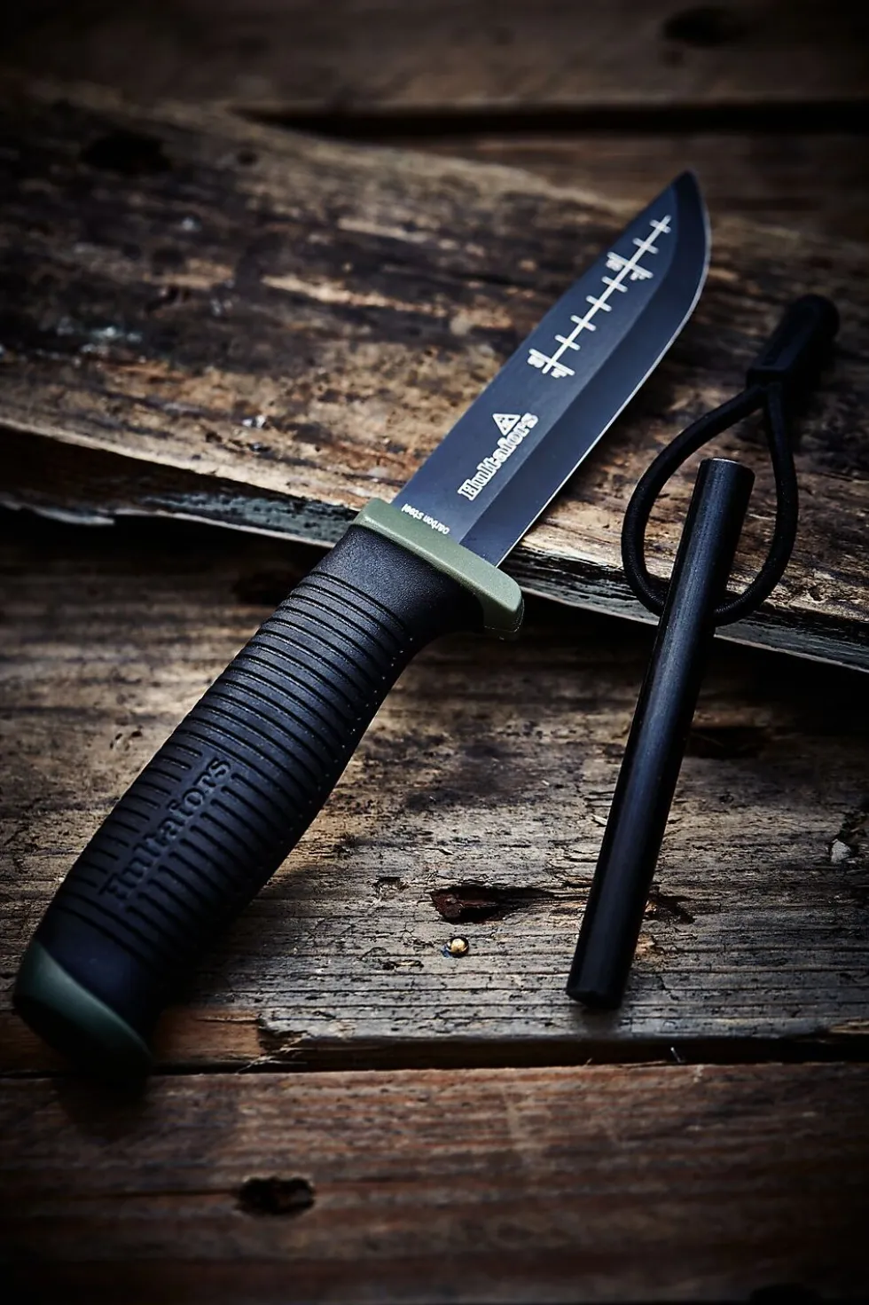 Kniv friluft ok4 gummigrep med tekstilhylse hultafors