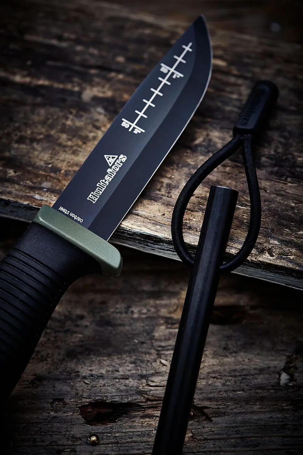 Kniv friluft ok4 gummigrep med tekstilhylse hultafors