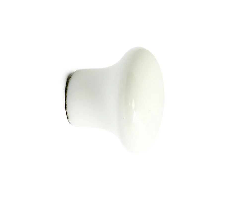 Knopp marcus 32mm porselen hvit sb pk 2 stk