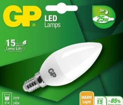 Ledpære led candle frost e14-3w 076919-ldce1