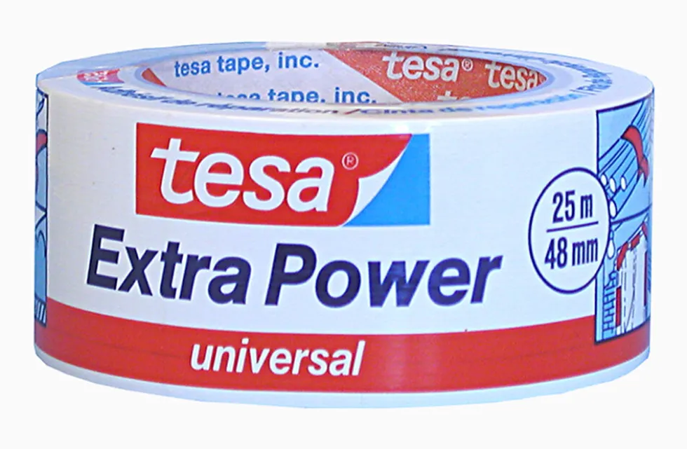 Lerretstape 25mx48mm hvit extra power