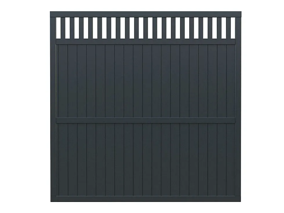 Levegg Elke 180x180 gråmalt. 33x57 mm 12 mm panel