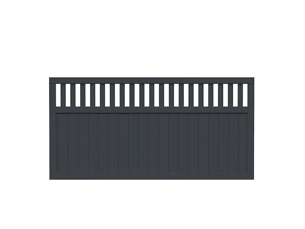 Levegg Elke 180x90 gråmalt. 33x57 mm 12 mm panel
