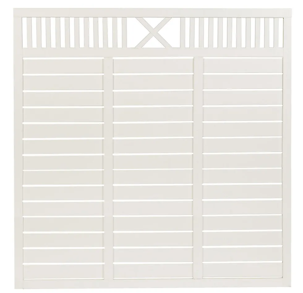 Levegg Lillesand 180x180 cm hvitmalt