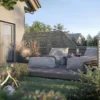 Levegg Nina1 180x180 cm vintage impregnert