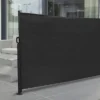 Levegg uttrekkbar sort/grå 3x1,6 meter