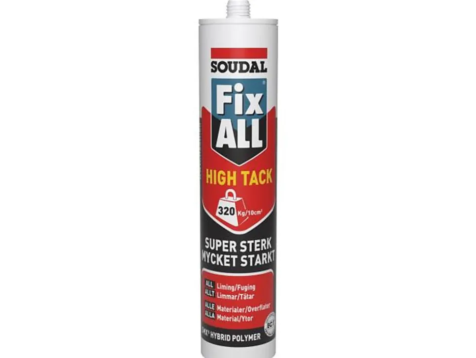 Lim/fug Fix All High Tack Grå 290ml