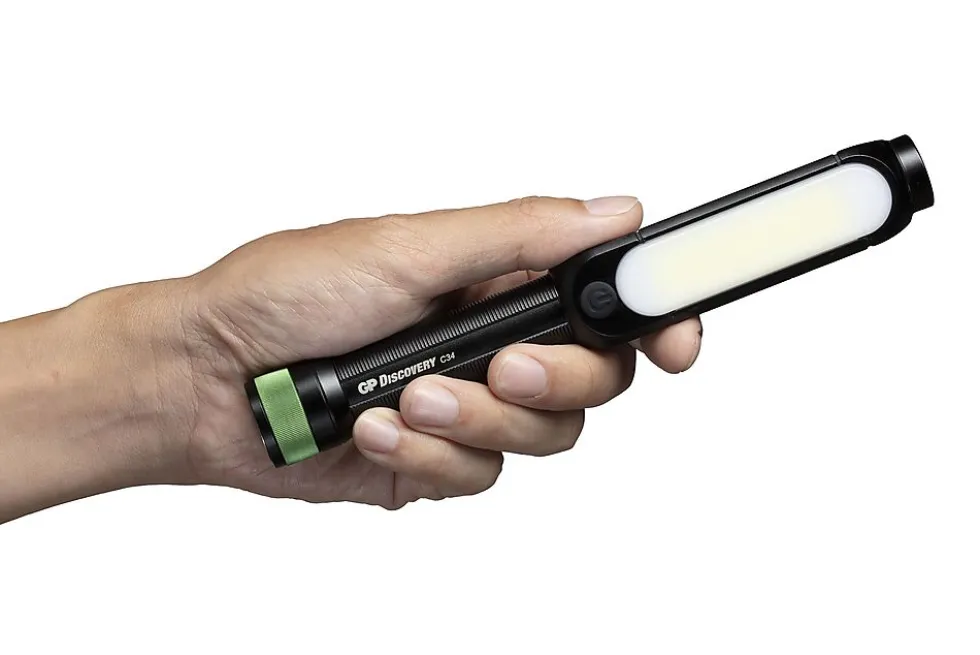 Lommelykt COB-sidelys C34 350 lumen
