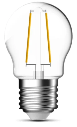 Lyspære led filament klotpære mini globe E27 5 Watt