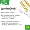 Lyspære led globepære flamedim E27 7 Watt
