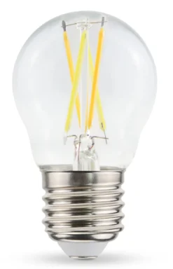 Lyspære led mini globepære flamedim E27 4,5 Watt