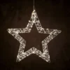 Lysstjerne metall med 480 LED 38x3,5x36,5 cm