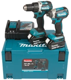 Makita batterimaskin sett DLX2189TJ 18 V med DDF484 og DTD153