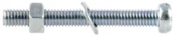 MASKINSKRUE SYLH A4-70 M6X50 A2 SPOR HELGJ DIN84 MUTTER/SKIVE