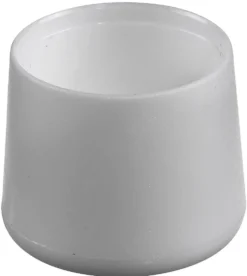 Møbelknott plast rund 22mm hvi
