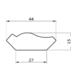 Mdf 15x044x4200 svanhals s0502y taklist malt ncs s0502y