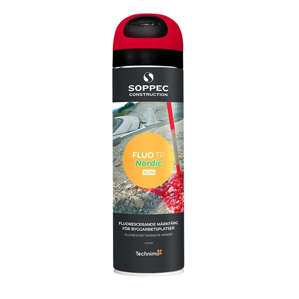 Merkespray Fluo TP 500 ml rød