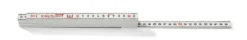 Meterstokk 2 meter glassfiber G59-2-10 hvit metrisk gradering hvit