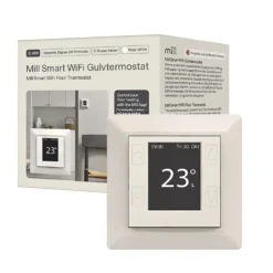 Mill termostat gulv WiFi polarhvit