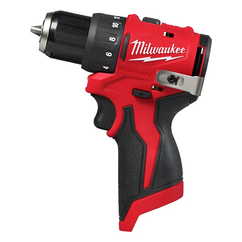 Milwaukee bormaskin M12 kompakt børsteløs M12 BLDDRC-0