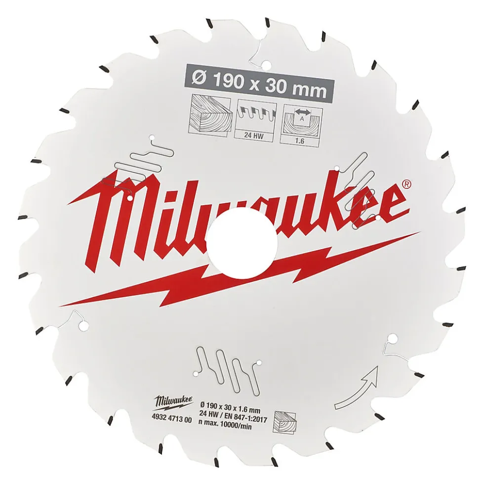 Milwaukee Sirkelsagblad W190x30x1,6x24