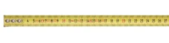 Målebånd stål 5,4 meter gul