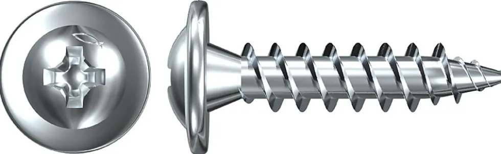 Montasjeskrue selvborende 4,2x13 mm a 1000 stk fps-fpb elforzinket ph2