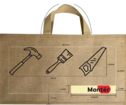 Monter jutebag 600x350x350 mm