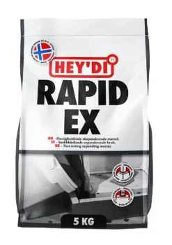 Mørtel rapid ex 5 kg heydi ekspanderende mørtel