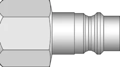 Nippel 1/4 slangetilkobling