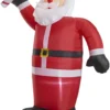 Nisse oppblåsbar med LED-lys 2,4 meter
