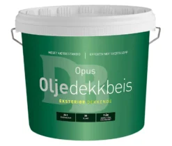 Oljedekkbeis base hvit 4,5 liter