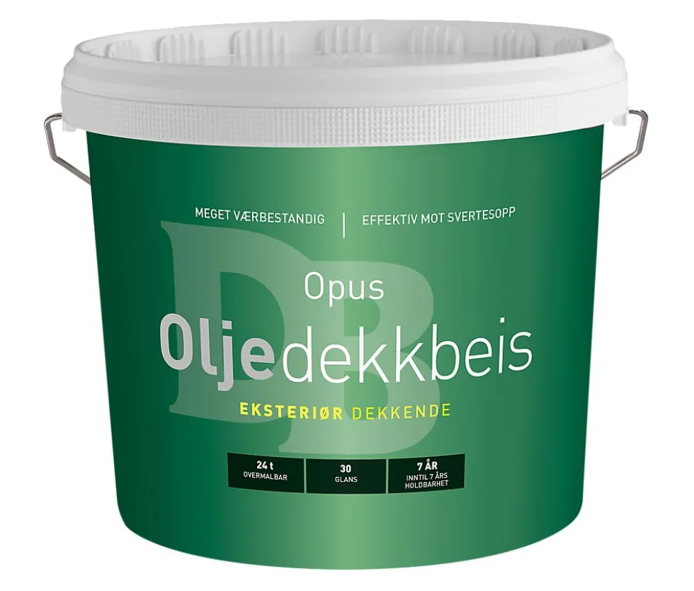 Oljedekkbeis base hvit 4,5 liter