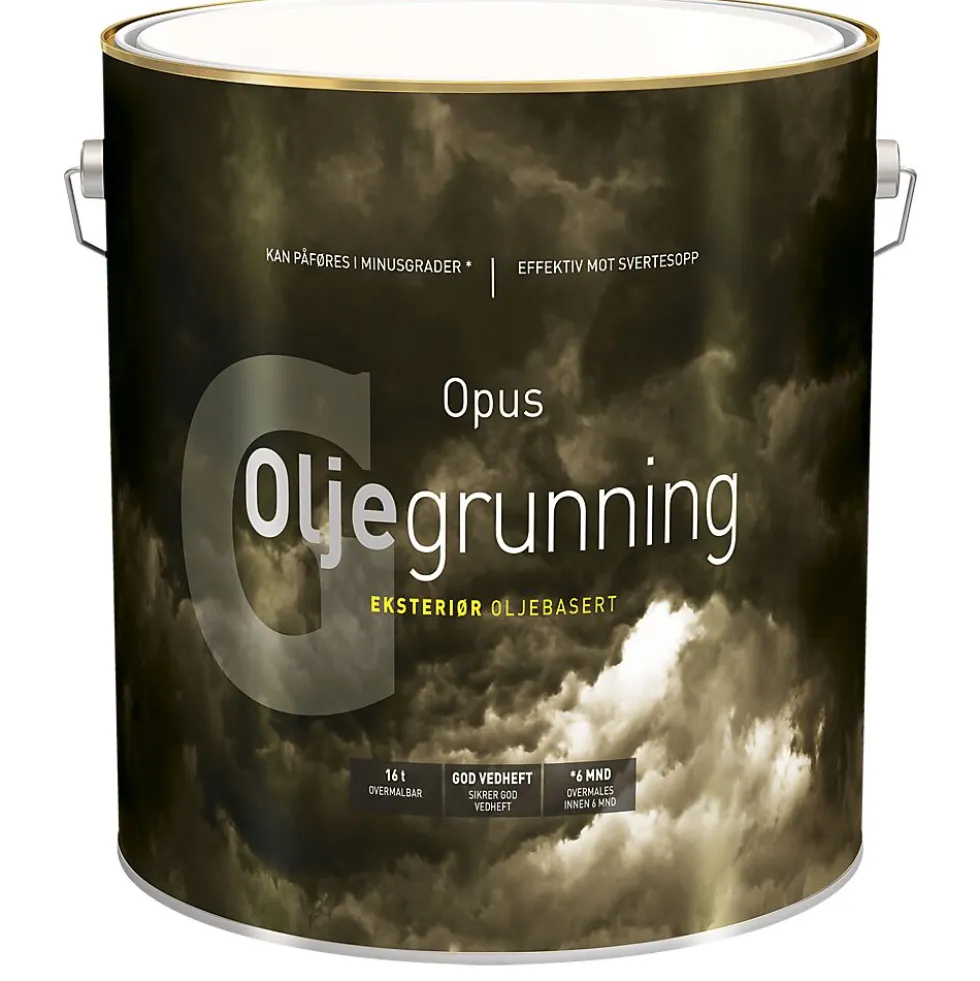 Oljegrunning eksteriør hvit 2,7 l