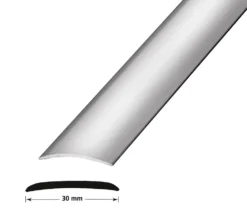 OVERG.LIST NR2 30MM SØLV.EL 2M BORRET M.SKRUER.