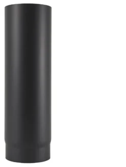 OVNSRØR Ø150 L500 SORT 2,3MM MATT EMALJE