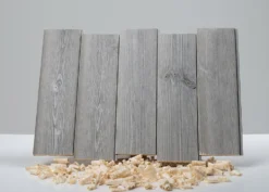 Panel 13x145 mm børstet stengrå furu