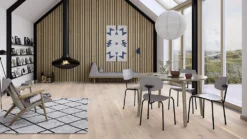 Parkett 1-stav Eik Pale White Live Pure lakk