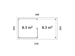 Paviljong Lenna 310 16,6 m2