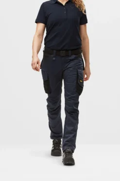 Piketrøye 2708 mørkblå S polyester/bomul