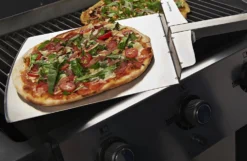 Pizzaspade bred rustfritt stål