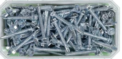 Plateskrue borspiss 6,3x50 fzb-150 uten tetningsskive blankforsinket