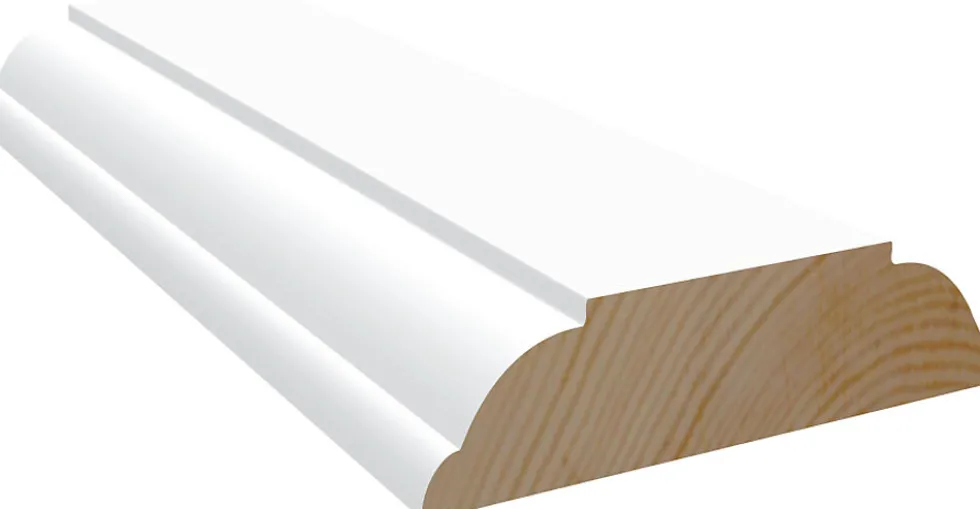 Pyntelist furu hvit bomull S0502-Y 9x34 mm